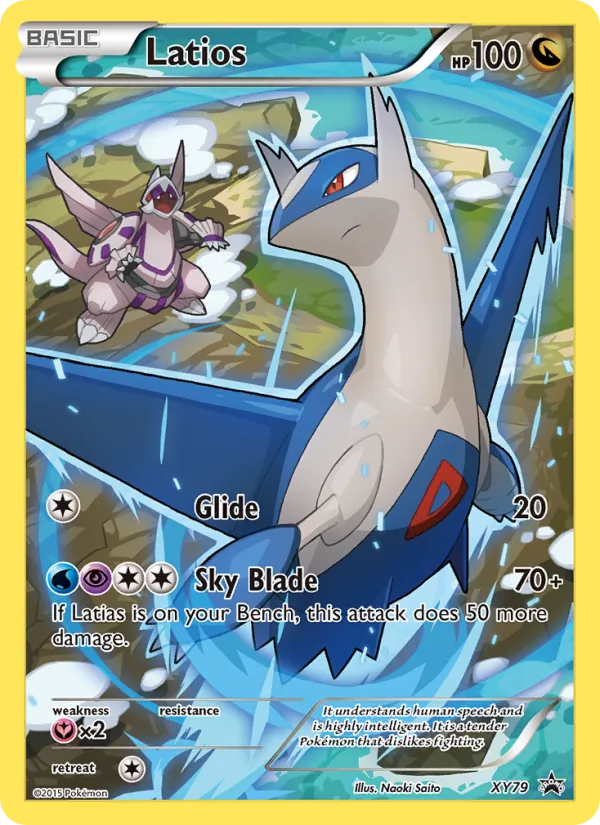 Latios card from XY Black Star Promos, number XY79/211