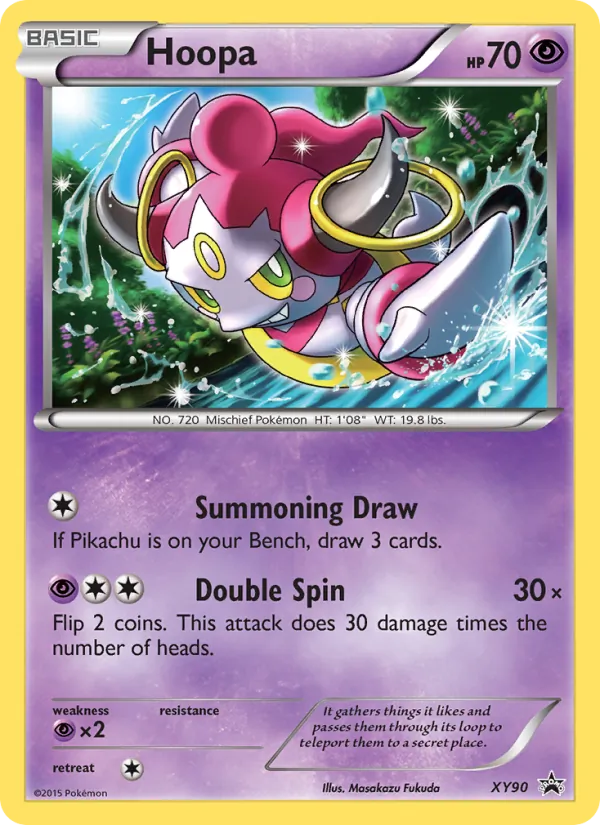 Kartu Hoopa dari XY Black Star Promos, nomor XY90/211