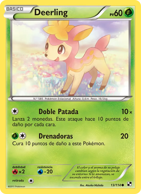 Carta Deerling de la expansión Negro y Blanco, número 13/114