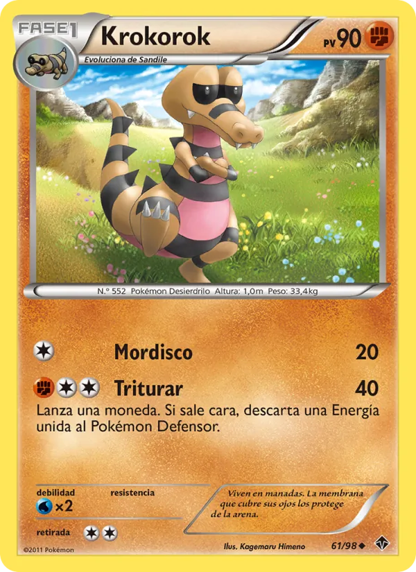 Carta Krokorok de la expansión Fuerzas Emergentes, número 61/98