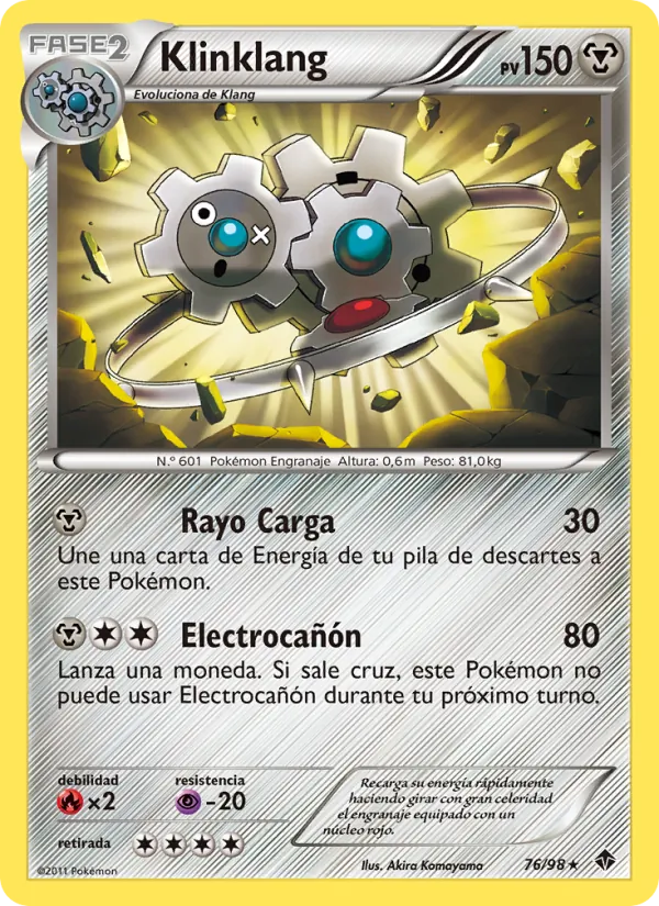 Carta Klinklang de la expansión Fuerzas Emergentes, número 76/98