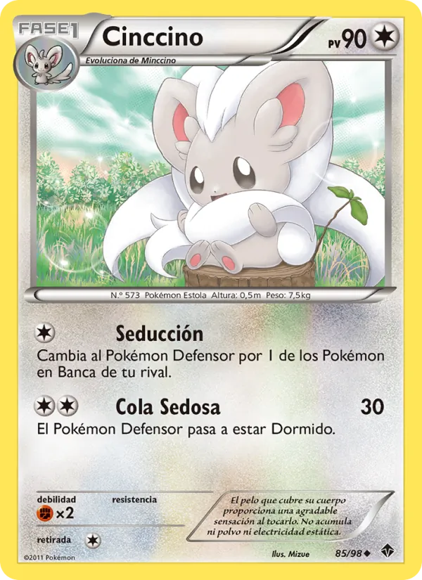Carta Cinccino de la expansión Fuerzas Emergentes, número 85/98