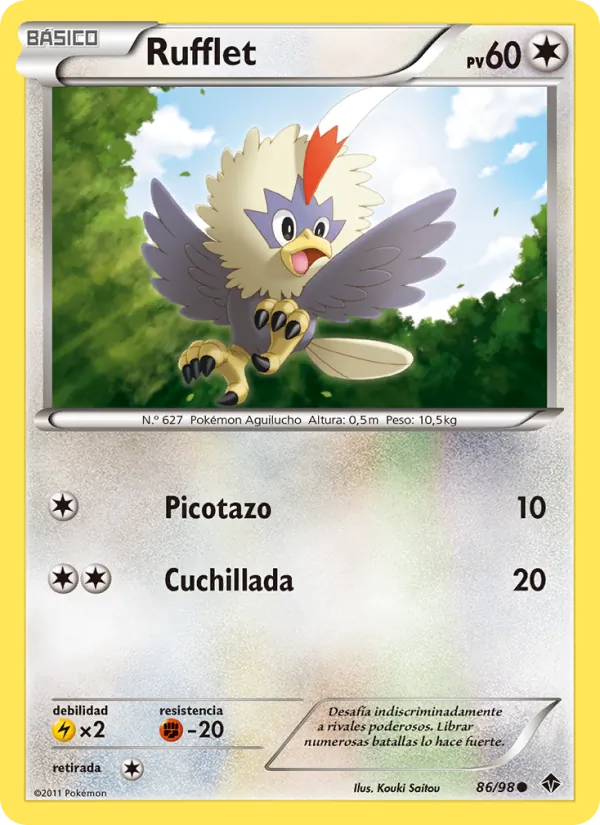 Carta Rufflet de la expansión Fuerzas Emergentes, número 86/98