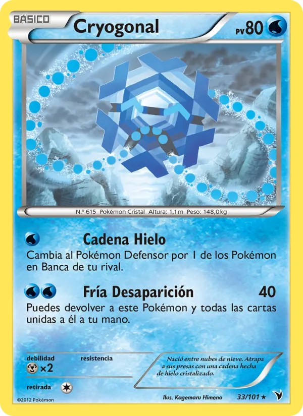 Carta Cryogonal de la expansión Nobles Victorias, número 33/101