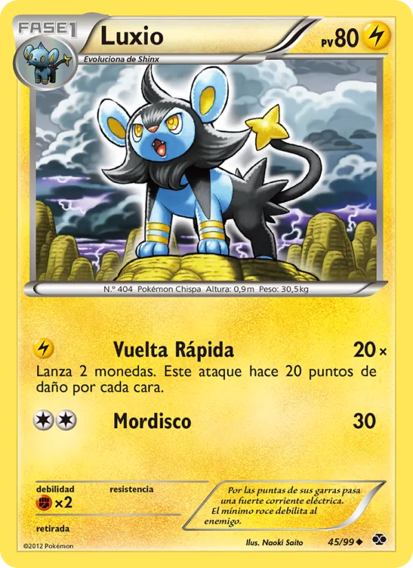 Carta Luxio de la expansión Próximos Destinos, número 45/99
