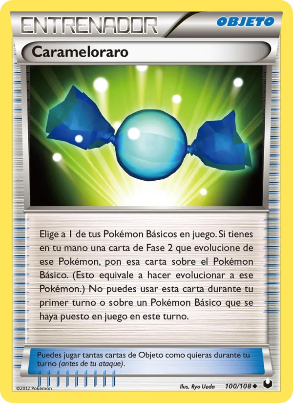 Carta Carameloraro de la expansión Oscuros Exploradores, número 100/108