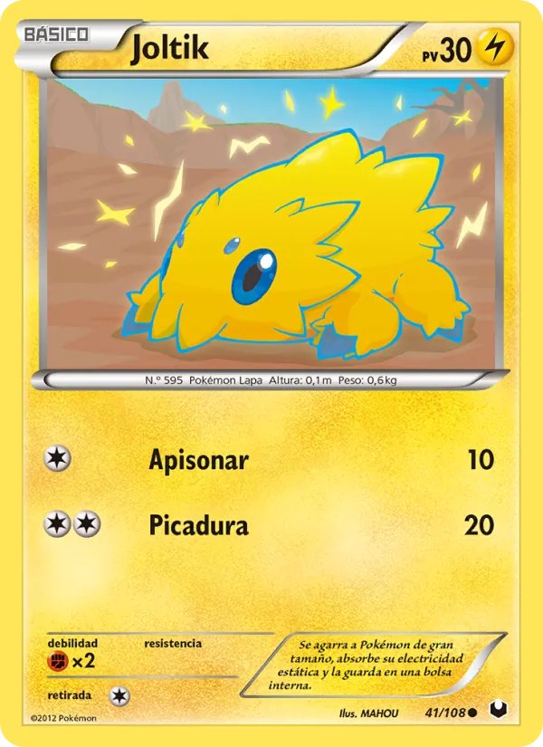 Carta Joltik de la expansión Oscuros Exploradores, número 41/108
