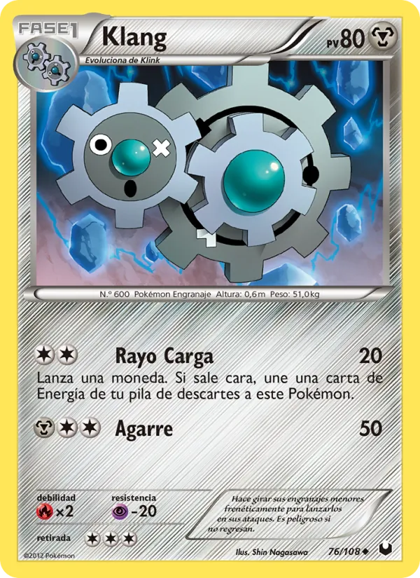 Carta Klang de la expansión Oscuros Exploradores, número 76/108