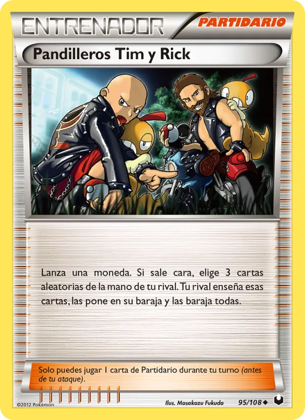 Carta Pandilleros Tim y Rick de la expansión Oscuros Exploradores, número 95/108