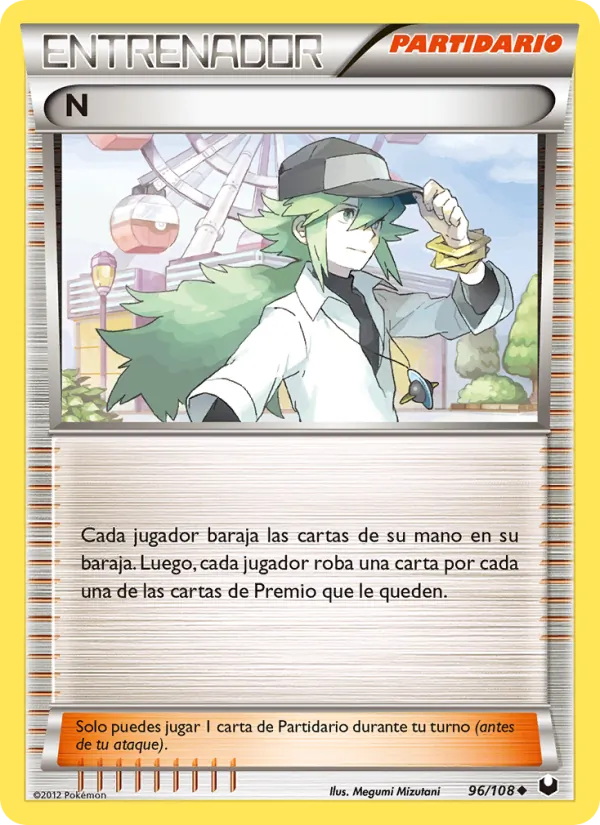 Carta N de la expansión Oscuros Exploradores, número 96/108
