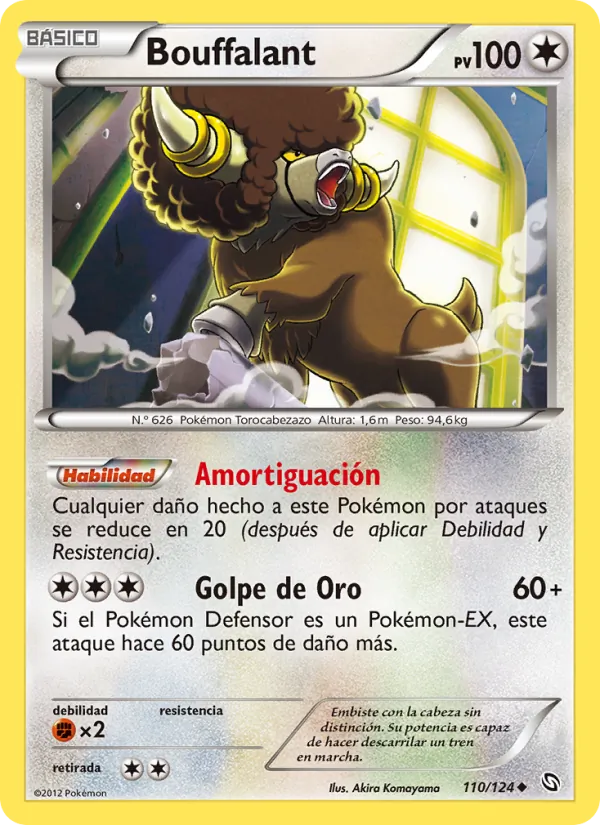 Carta Bouffalant de la expansión Dragones Majestuosos, número 110/124