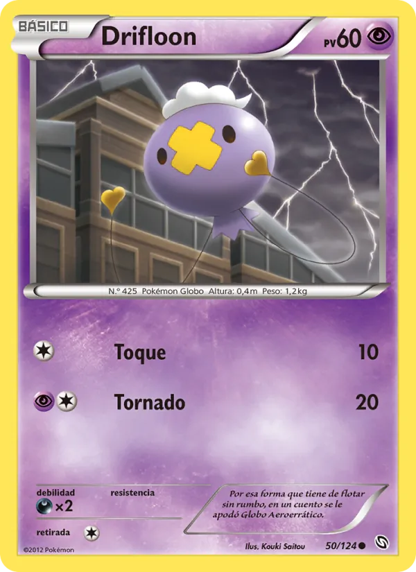 Carta Drifloon de la expansión Dragones Majestuosos, número 50/124