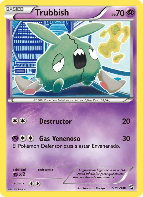 Carta Trubbish de la expansión Dragones Majestuosos, número 53/124