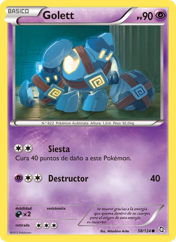 Carta Golett de la expansión Dragones Majestuosos, número 58/124