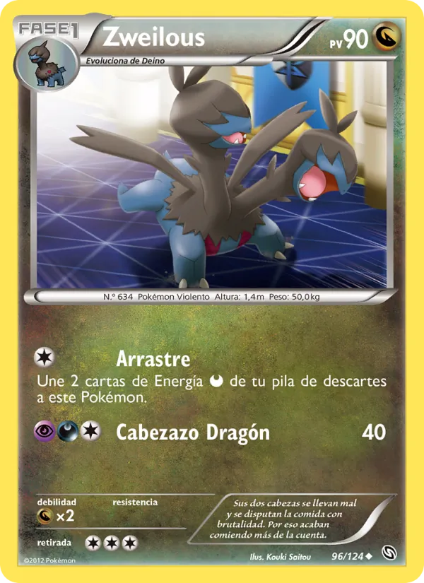 Carta Zweilous de la expansión Dragones Majestuosos, número 96/124