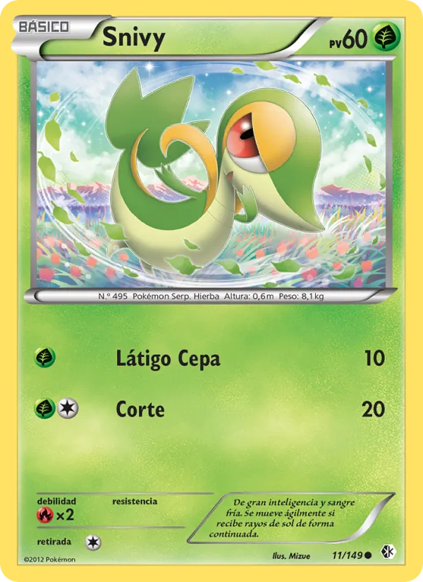 Carta Snivy de la expansión Fronteras Cruzadas, número 11/149