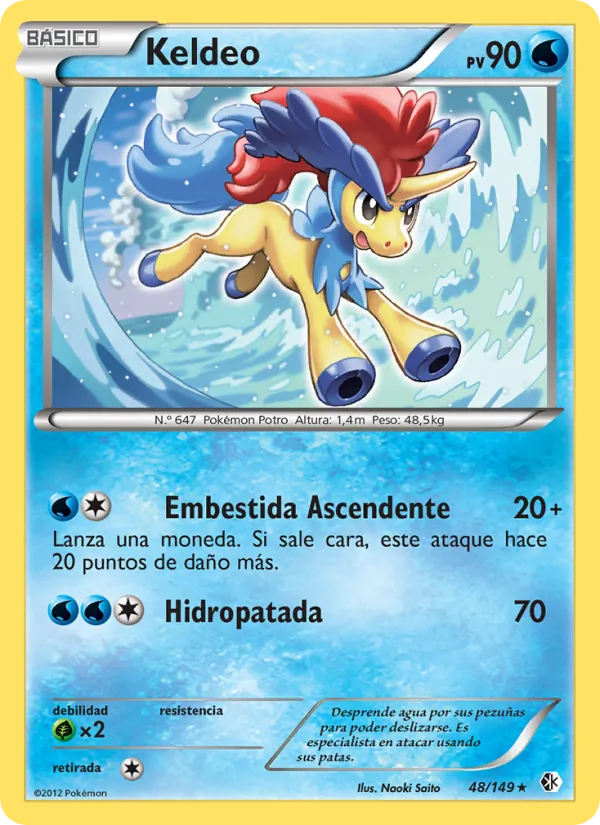 Carta Keldeo de la expansión Fronteras Cruzadas, número 48/149