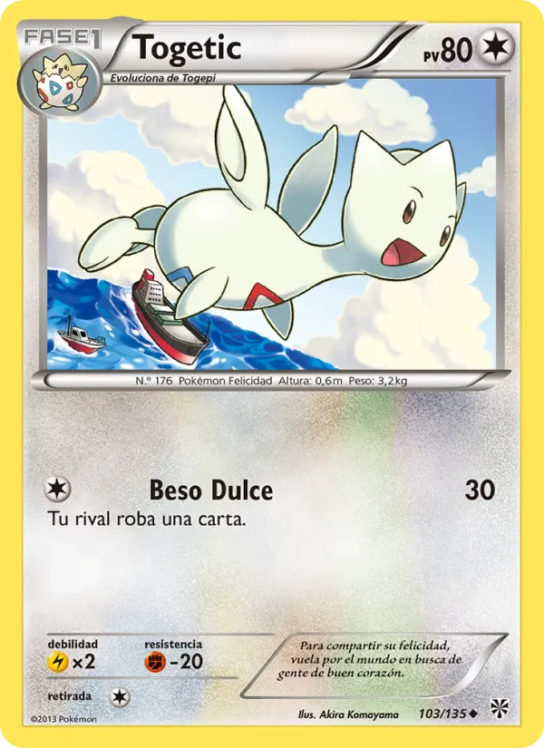Carta Togetic de la expansión Tormenta Plasma, número 103/135