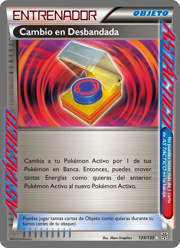 Carta Cambio en Desbandada de la expansión Tormenta Plasma, número 129/135