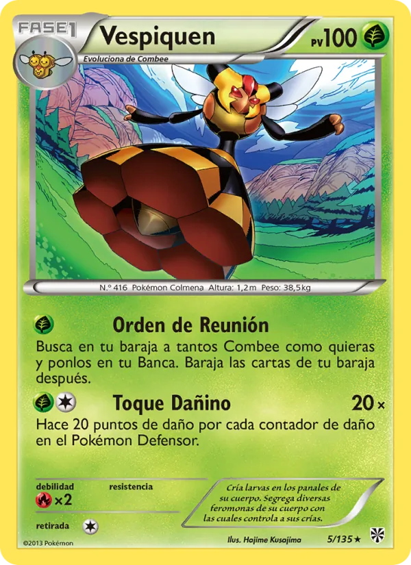 Carta Vespiquen de la expansión Tormenta Plasma, número 5/135