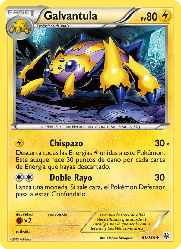 Carta Galvantula de la expansión Tormenta Plasma, número 51/135