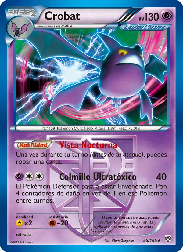 Carta Crobat de la expansión Tormenta Plasma, número 55/135