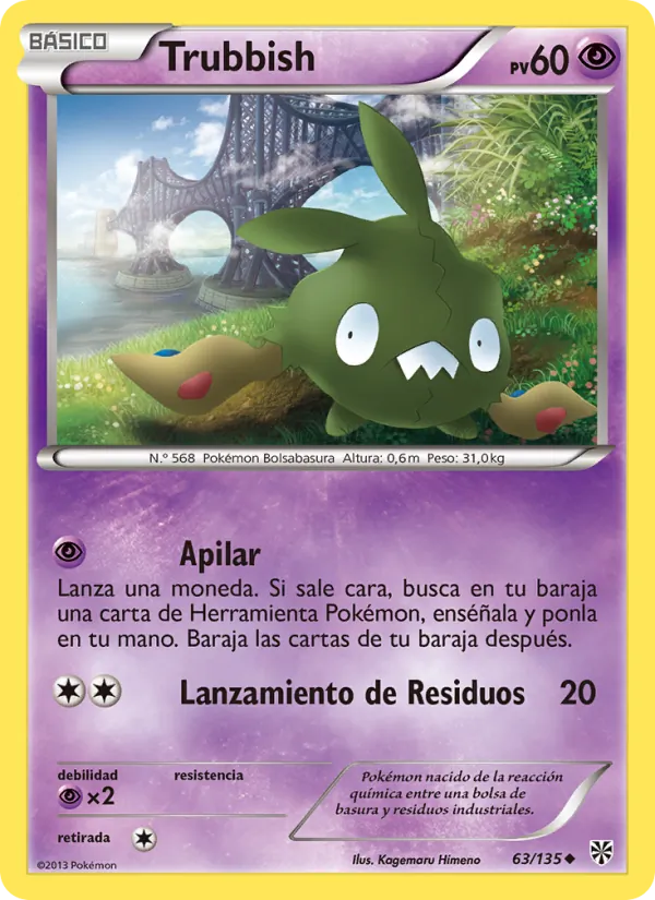 Carta Trubbish de la expansión Tormenta Plasma, número 63/135