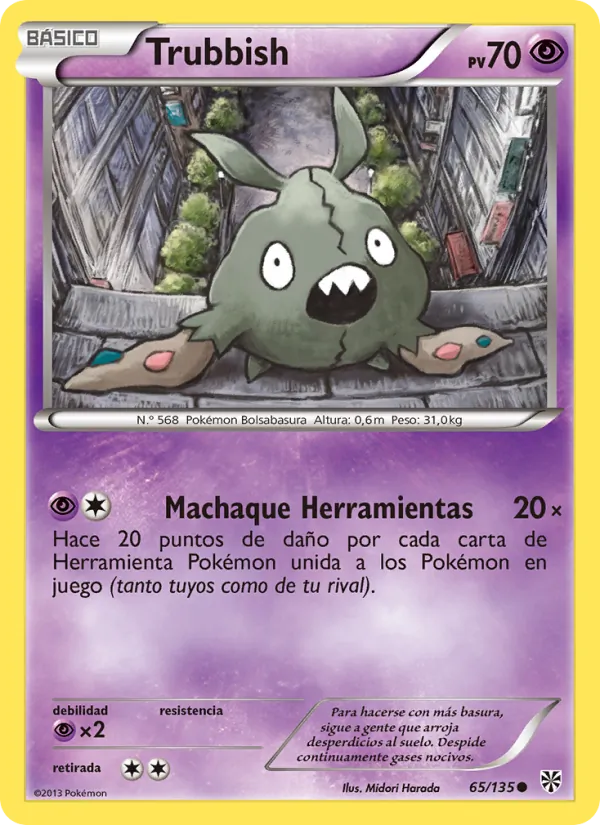 Carta Trubbish de la expansión Tormenta Plasma, número 65/135