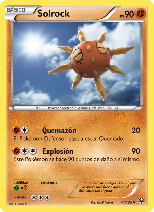 Carta Solrock de la expansión Tormenta Plasma, número 74/135