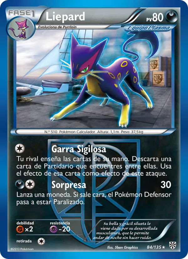 Carta Liepard de la expansión Tormenta Plasma, número 84/135