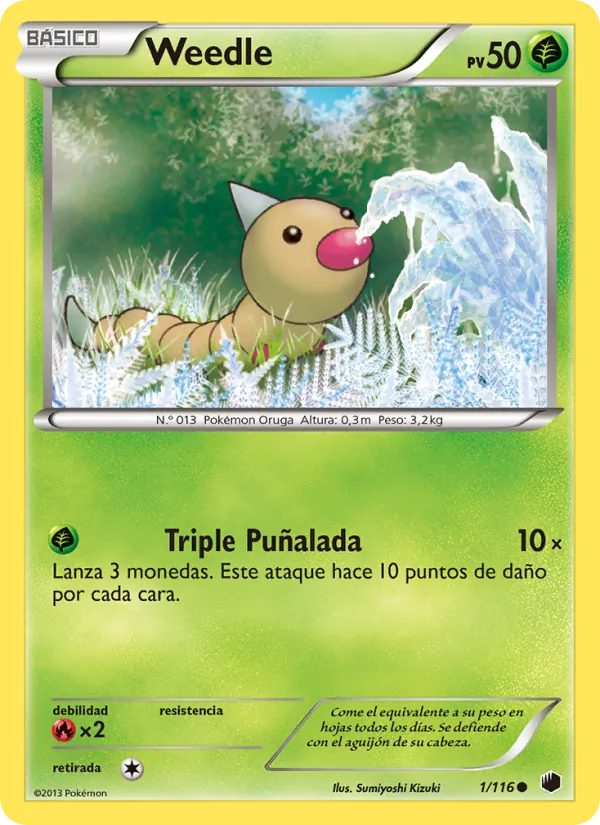 Carta Weedle de la expansión Glaciación Plasma, número 1/116