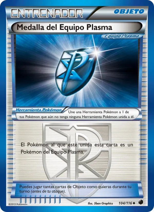 Carta Medalla del Equipo Plasma de la expansión Glaciación Plasma, número 104/116