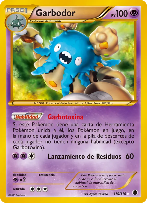 Carta Garbodor de la expansión Glaciación Plasma, número 119/116