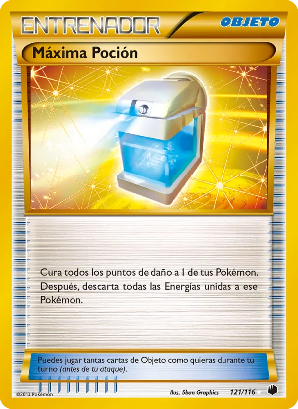 Carta Máxima Poción de la expansión Glaciación Plasma, número 121/116