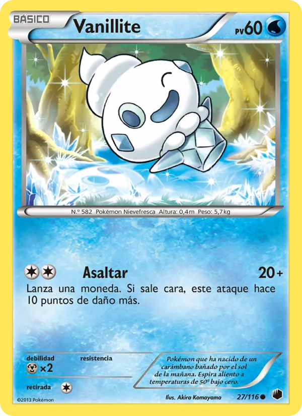 Carta Vanillite de la expansión Glaciación Plasma, número 27/116