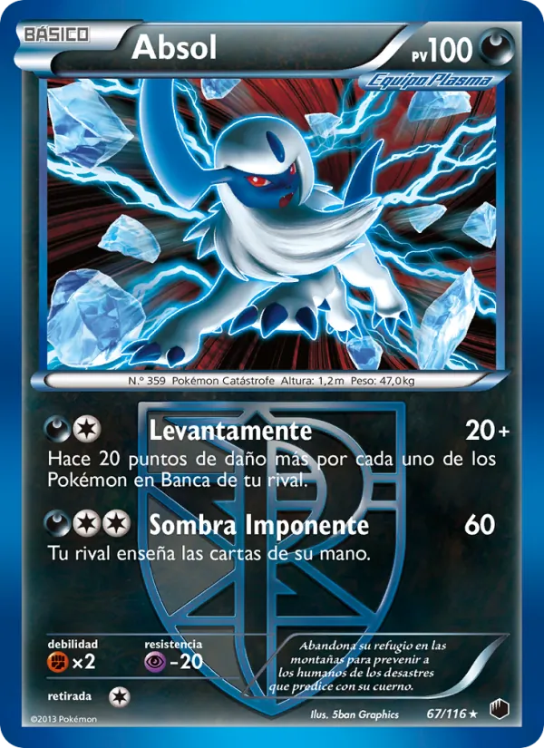 Carta Absol de la expansión Glaciación Plasma, número 67/116