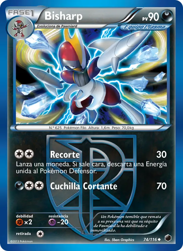 Carta Bisharp de la expansión Glaciación Plasma, número 74/116