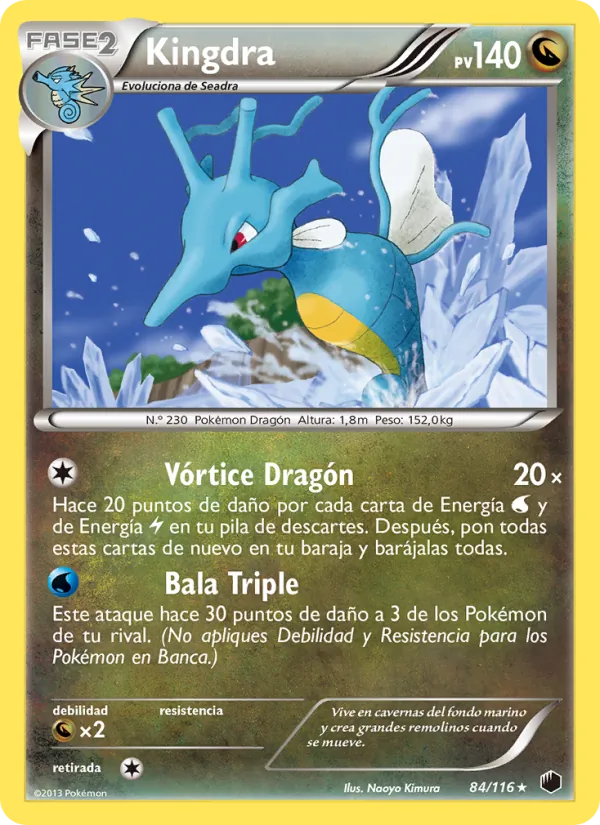 Carta Kingdra de la expansión Glaciación Plasma, número 84/116