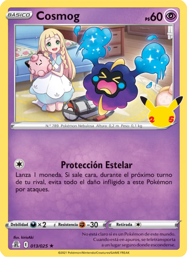 Carta Cosmog de la expansión Celebraciones, número 13/25