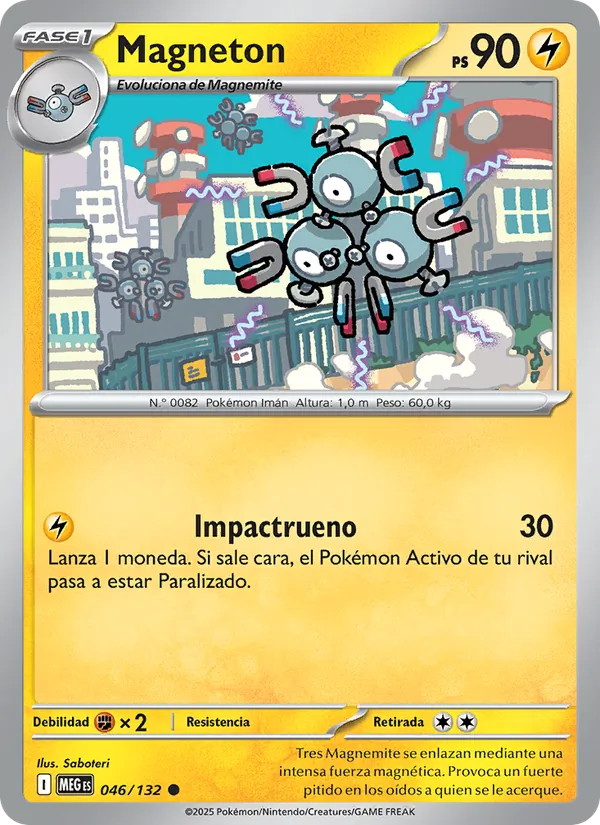 Carta Magneton de la expansión Megaevolución, número 046/132