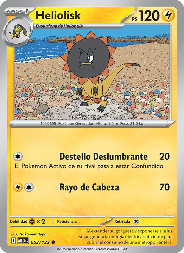 Carta Heliolisk de la expansión Megaevolución, número 053/132