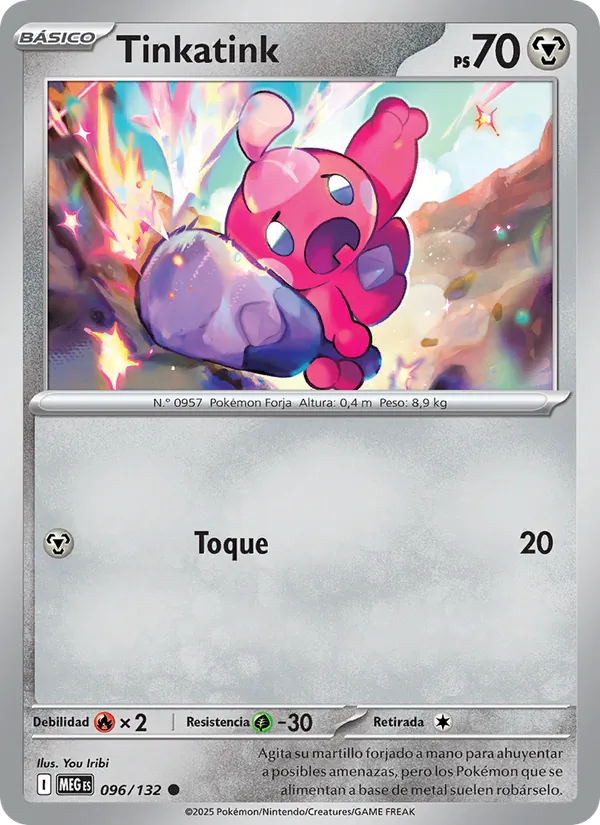 Carta Tinkatink de la expansión Megaevolución, número 096/132