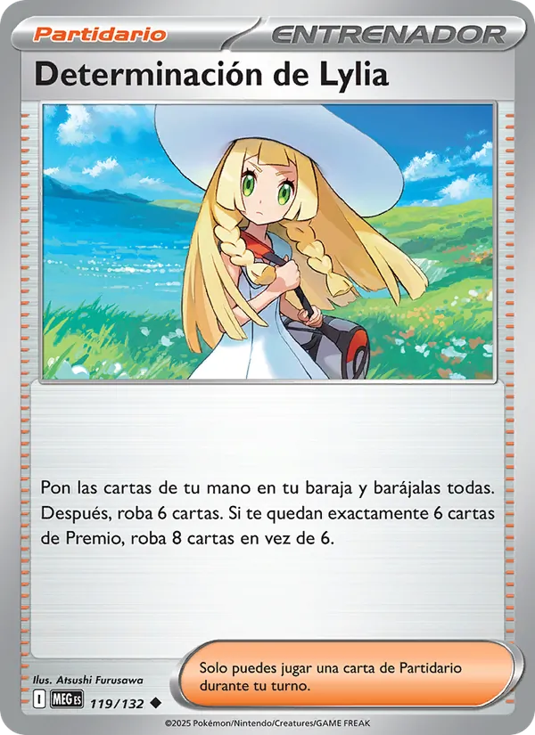 Carta Determinación de Lylia de la expansión Megaevolución, número 119/132