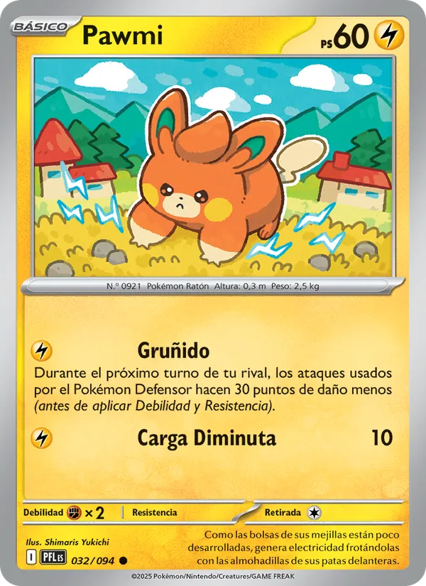 Carta Pawmi de la expansión Fuegos Fantasmales, número 032/94