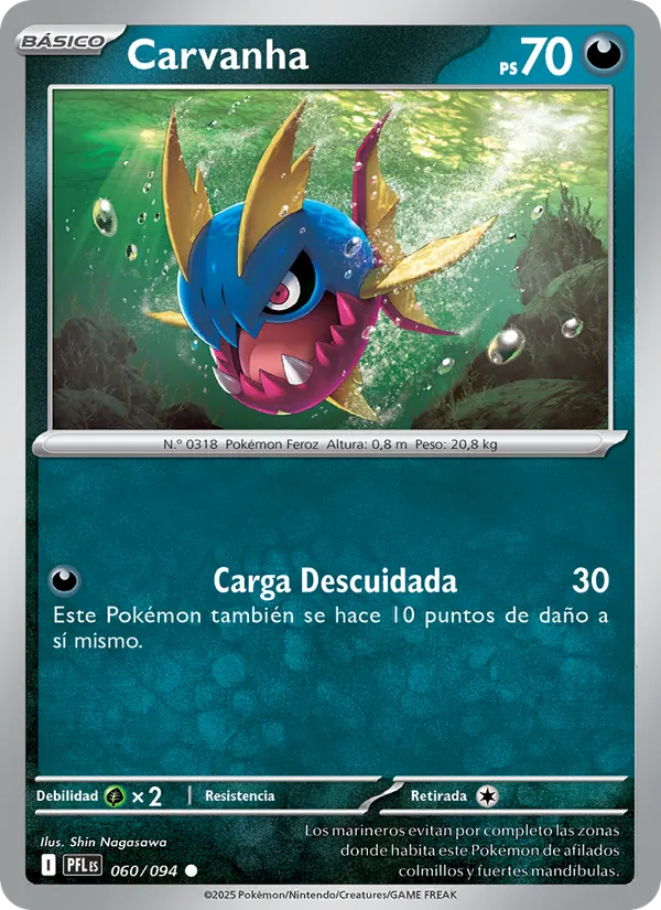 Carta Carvanha de la expansión Fuegos Fantasmales, número 060/94