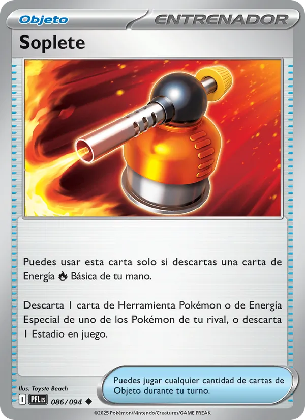 Carta Soplete de la expansión Fuegos Fantasmales, número 086/94