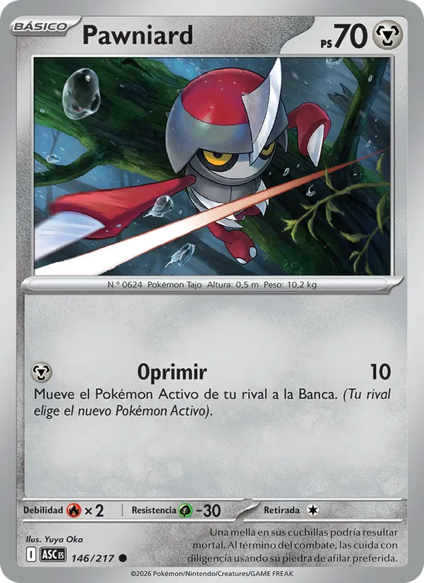 Carta Pawniard de la expansión Héroes Ascendentes, número 146/217