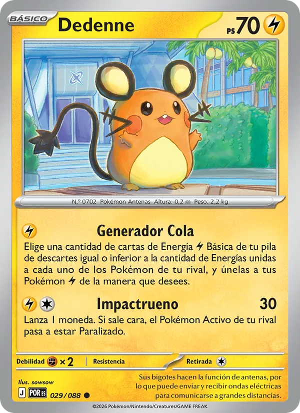 Carta Dedenne de la expansión Equilibrio Perfecto, número 029/88