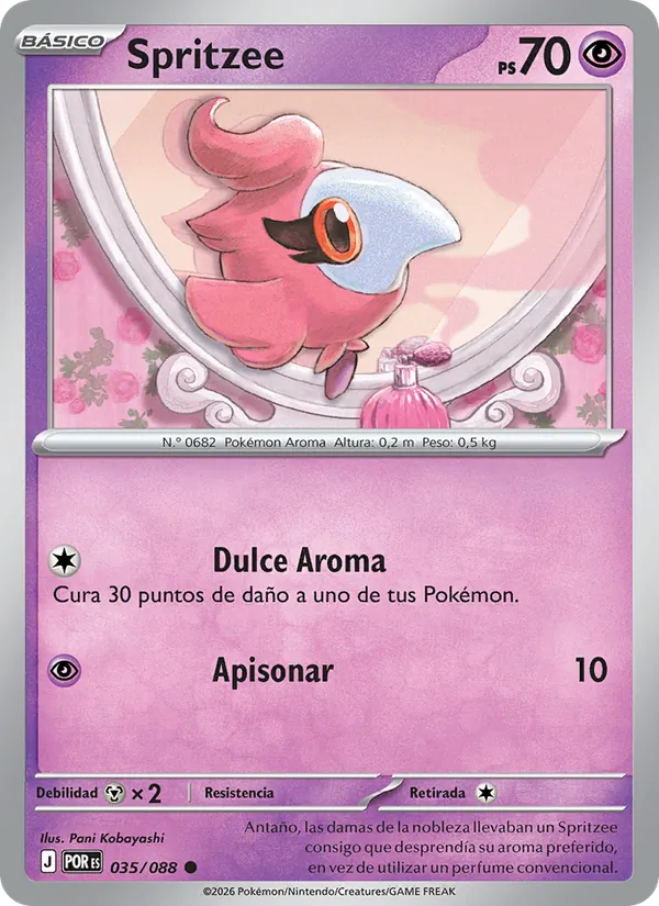 Carta Spritzee de la expansión Equilibrio Perfecto, número 035/88