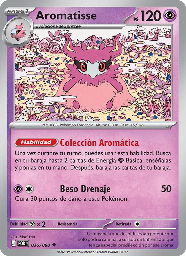 Carta Aromatisse de la expansión Equilibrio Perfecto, número 036/88